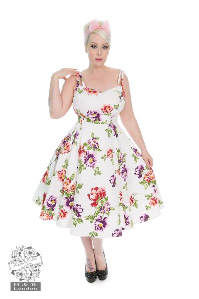 Striking Sundress in white - Hearts & Roses London